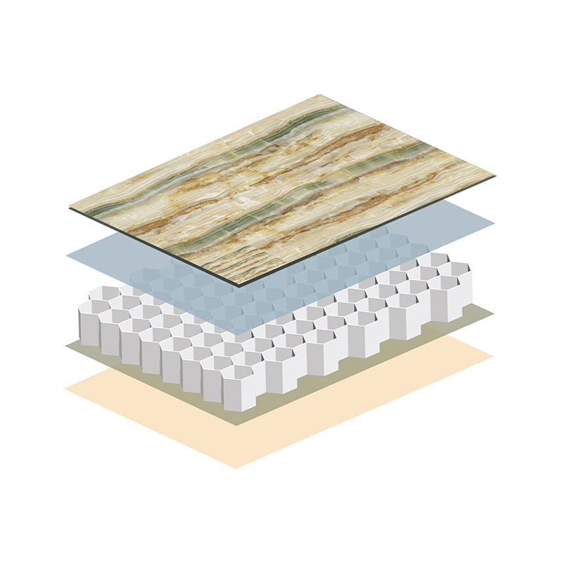 How can the internal stress distribution of aluminum honeycomb panels be controlled through mold design during production?
